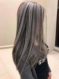 Black And Blonde Ombre Ponytail The Braid Wrapped Ponytail For Those Who Can T Chose Between A Pony And A Braid There S The Braid Wrappe Grey Hair Color Gray Hair Highlights Long Hair Color
