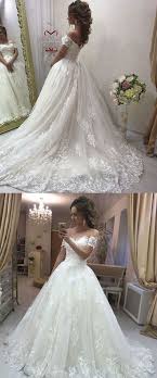 Hot Sell Off The Shoulder Court Train Wedding Dress With Appliques Wedding Dresses Lace Weddings Princess Wedding Dresses