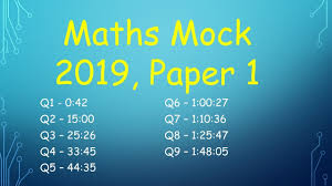 Leaving Cert Higher Level Maths Mock 2019 Paper 1 Deb Youtube