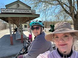 The Katy Trail near McBaine seems to stretch out for miles!