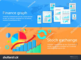 Finance Graph Stock Exchange Chart Web Stock Vector Royalty