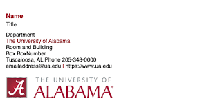 Maybe you would like to learn more about one of these? Email Signatures Strategic Communications The University Of Alabama