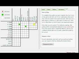 Students are presented with a logic problem. Logic Puzzles Org How The Grid Works Youtube