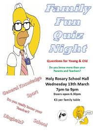 Teachers use questions for many reasons. Family Fun Quiz Night Holy Rosary Primary Schoolholy Rosary Primary School