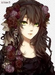 There are 467 flower crown anime for sale on etsy, and they cost $19.23 on average. Anime Girl With Brown Hair Anime Girl With Brown Curly Hair Transparent Png 400x545 7177193 Png Image Pngjoy