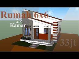 Desain Rumah Minimalis Sederhana 6x6 2 Kamar Tidur Zidan Desain Youtube House Layouts Architect Design Architect