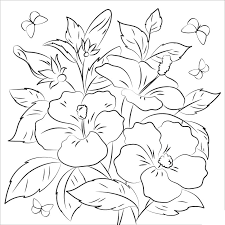 Pdf hibiscus template to print. Hibiscus 7 Coloring Page Free Printable Coloring Pages For Kids