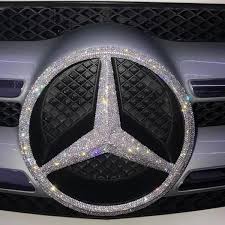 Bling Mercedes Benz Logo Front Grille Rear Trunk Emblem Decals Made W Rhinestone Crystals In 2020 Mercedes Benz Cars Mercedes Benz Logo Car Bling