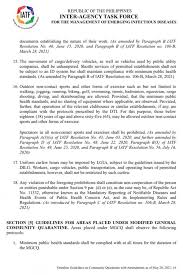 Maybe you would like to learn more about one of these? Read Guidelines For Areas Under General Community Quarantine Gcq