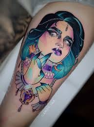 The Witch Traditional Tattoo Sleeve Witch Tattoo Neo Traditional Tattoo