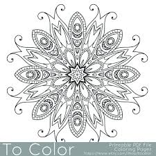 Detailed Printable Coloring Pages For Adults Gel Pens Mandala Pattern Pdf Jpg Instant Download Coloring Book Coloring Sheet Grown U Mandala Firkak Papir