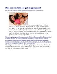 Peg style is another sure shot position to make you pregnant. Best Sex Position For Getting Pregnant