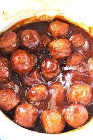 Spicy Slow Cooker Meatballs Recipe Slow Cooker Meatballs Food Football Food