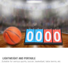Score at 4 and 8 inch and fold it. Tianhaik Digital Scoreboard 2 3 4 Digit Flip Basketball Board Score Counter Sport Scoring Board For Card Making Coach Referee Gear Scoreboards Timers Ekoios Vn
