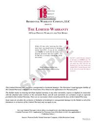 The company operates in the. The Limited Warranty Dr Horton