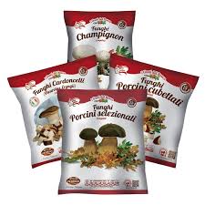 I nostri porcini interi congelati mantengono il profumo e il sapore dei prodotti freschi. Funghi Congelati Funghi Freschi Funghi Secchi Bosco Mar S P A