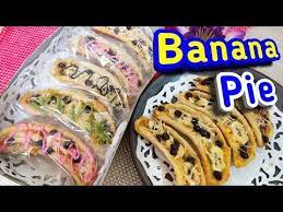 Hanya Di Aduk Olahan Pisang Dibuat Banana Pie Keju Enak Banget Jajanan Kekinian Buat Jualan Youtube Makanan Resep Makanan Kue Lezat