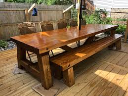 If you must ask why a dining table with bench seating is an option worth considering, here are a few advantages it offers. Made A 12 Outdoor Dining Table Seats 4 During Covid Woodworking