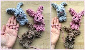 It's sooooo much easier than regular knitting. Easy Finger Knitting Bunny Free Knitting Pattern