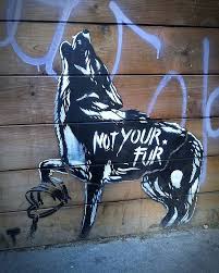 Not Your Fur Soho Streetart Manhattan Urbanart Nyc Wheatpaste Pasteup Newyorkcity Graffiti Wolf Animalrights Graffiti Street Art New York Graffiti