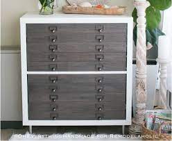 Maybe you would like to learn more about one of these? Remodelaholic Ikea Hack Kallax Into Flat File Cabinet Drawers
