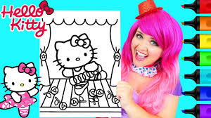 Hello kitty and her twin on a swing printable coloring for girls hello kitty ballerina and a teddy bear coloring page for girls … Coloring Hello Kitty Ballerina Dancer Coloring Page Prismacolor Markers Kimmi The Clown Youtube