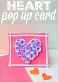 Draw half a heart with both sides of the heart touching the folds. Pop Up Heart Card Craft Novocom Top