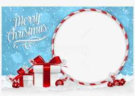 Christmas Blue Photo Frame With Christmas Gifts Png Christmas Gift Transparent Background Free Transparent Png Download Pngkey