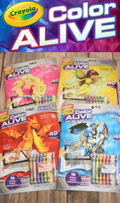 Also included with each book are six crayons and a special color effects crayon. Fun Kid Activity 4d Crayola Color Alive Mom Endeavors