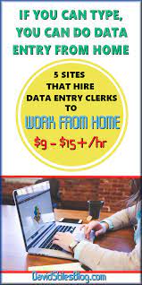 Data Entry Clerks Needed To Work From Home Data Entry Clerk Earn Money From Home Data Entry From Home