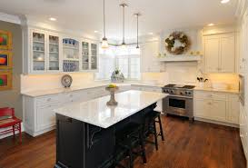 white cabinet black island houzz