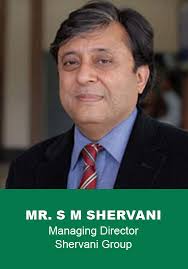 Blue and Orange Photo of Buildings Corporate Flyer