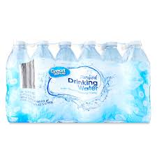 Great Value Purified Drinking Water, 16.9 fl oz, 24 Count