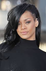 Rihanna Rihanna Hairstyles Half Shaved Hair Shaved Side Hairstyles