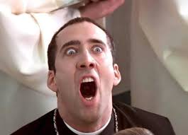 Currently watching Face Off and so much Nic Cage Crazy Face!