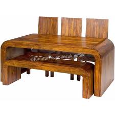 This dining set is perfect for adding a hint of industrial chic to any bedroom. Cube Opium Dining Set 1 Bench 3 Chairs Mango Furniture Uk