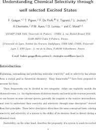 Reeglina on nad kallimad nädalavahetuseti. Understanding Chemical Selectivity Through Well Selected Excited States Theoretical And Computational Chemistry Chemrxiv Cambridge Open Engage