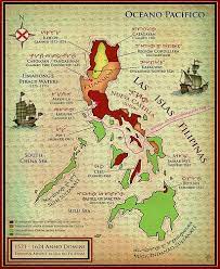 Map Of The Philippines During Spanish Advent Circa 1521 1624 Ad Philippine Map Philippines Culture Old Philippines