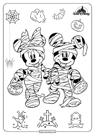 Pluto disney halloween coloring pages. Happy Halloween Disney Coloring Pages