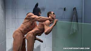 3D Robin gets fucked hard anally in the shower by Batman - manporn.xxx
