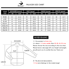 Mens Formal Shirts Size Chart Toffee Art