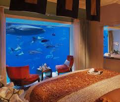 Underwater Suites Atlantis Dubai Underwater Hotel Underwater Bedroom Underwater Hotel Room