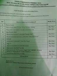 Pemerintah desa wlahar wetan membuka 2 (dua) formasi yakni: Soal Soal Tes Excel Kaur Keuangan Desa 2018 Jawabanku Id
