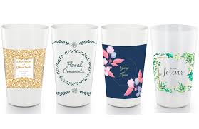 Nous vous proposons une sélection des meilleures du marché , provenant d'italie et d'espagne. Gobelets Personnalises Pour Mariage Lot 100 Verres Reutilisables Pas Cher