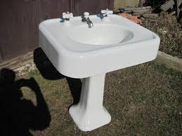 Don&#39;t see what you need? Antique Vintage American Standard Pedestal Sink W Faucet 1920s On Popscreen