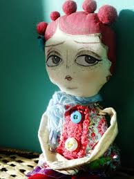 Toadstool Girls Cloth Art Doll Leelee Ready To Ship Art Dolls Cloth Art Dolls Fabric Dolls