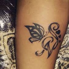 S N Initial Lettring With Butterfly Tattoo Tattoo Initials Alphabet Tattoo Designs Initial Tattoo Name Tattoo Designs