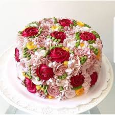 Buttercremekuchen Ungewohnlich Und Sehr Schon Sweets Kuchen Und Torten Blumenkuchen Tortendeko