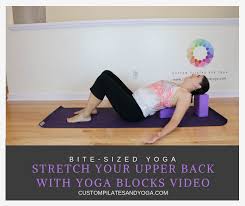 This Free Video Teaches You How To Stretch Your Upper Back With Yoga Blocks For More On Other Yoga Poses Visit Www C Yoga Block Free Yoga Videos Yoga For All