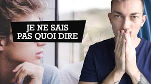 On ne sais jamais ce que la vie réserve. Je Ne Sais Pas Quoi Dire Quand Je Parle A Quelqu Un Youtube